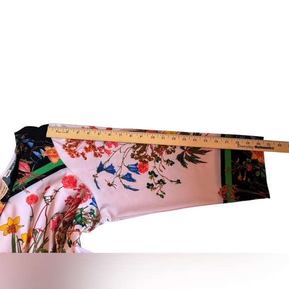 Linea by Louis Dell'Olio Multicolor Floral Blouse Size 20W Casual - Picture 7 of 10